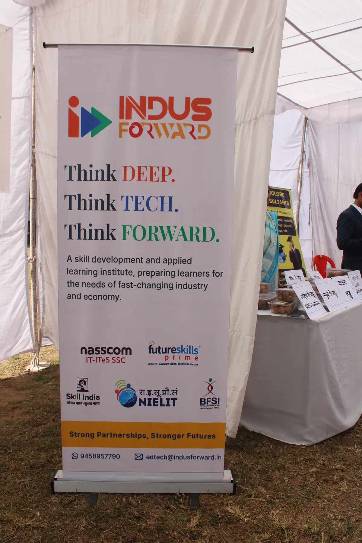 Conversations with visitors at Startup Expo